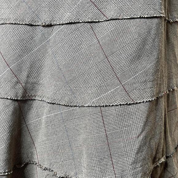 Vintage y2k grey plaid maxi skirt - Picture 4 of 8